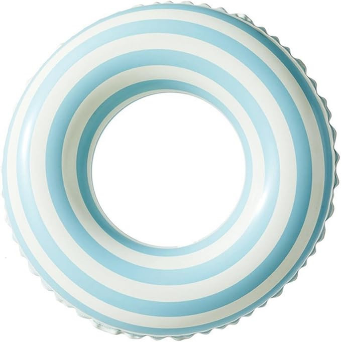 Swimming Pool Floats for Kids Ages 5-10, Inflatable Tubes With Simple Stripes, Cute Swim Rings, F... | Amazon (US)