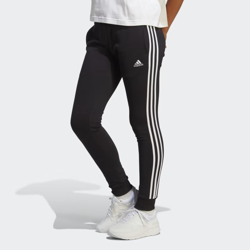 Essentials 3-Stripes French Terry Cuffed Pants | adidas (US)