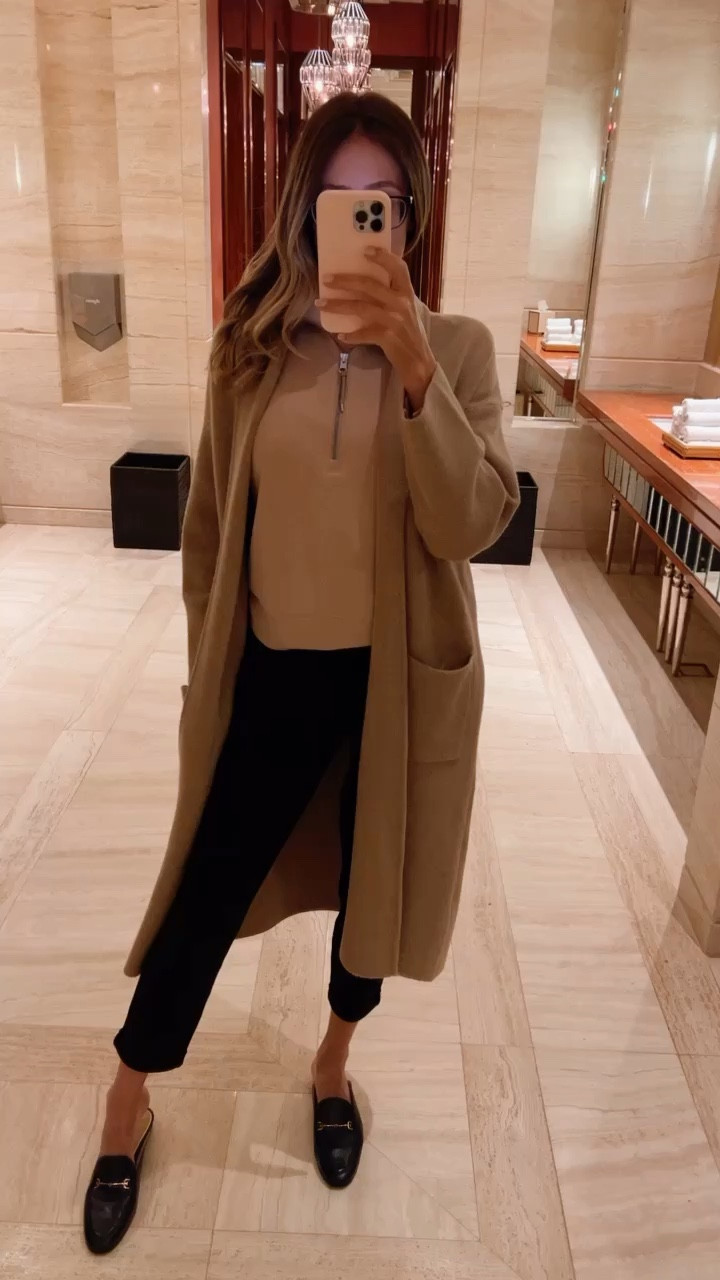 Comfortable and cozy for my 16 hour flight to Miami 
These pants are Stretchy and perfect!! The sweater also has the same fabric as the pants and the cardigan os MY Favorite cardigan now ! Ultra stretchy and cozy , has pockets and it’s beautiful! Everything fits true to size.
I am wearing a size small on all of them.


#LTKworkwear #LTKtravel #LTKstyletip