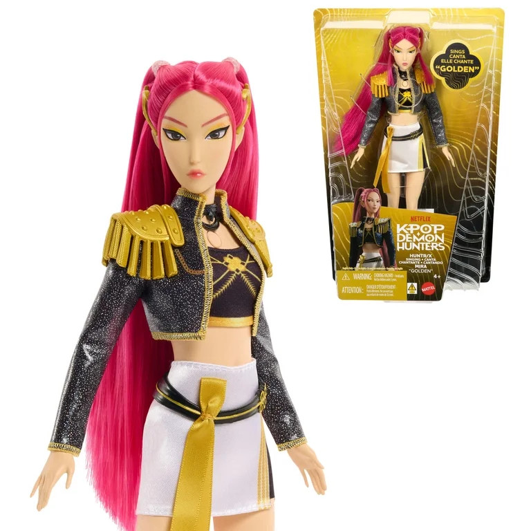 KPop Demon Hunters HUNTR/X Mira \u201cGolden\u201d Singing Doll in Removable Outfit & 5 Posable J... | Walmart (US)