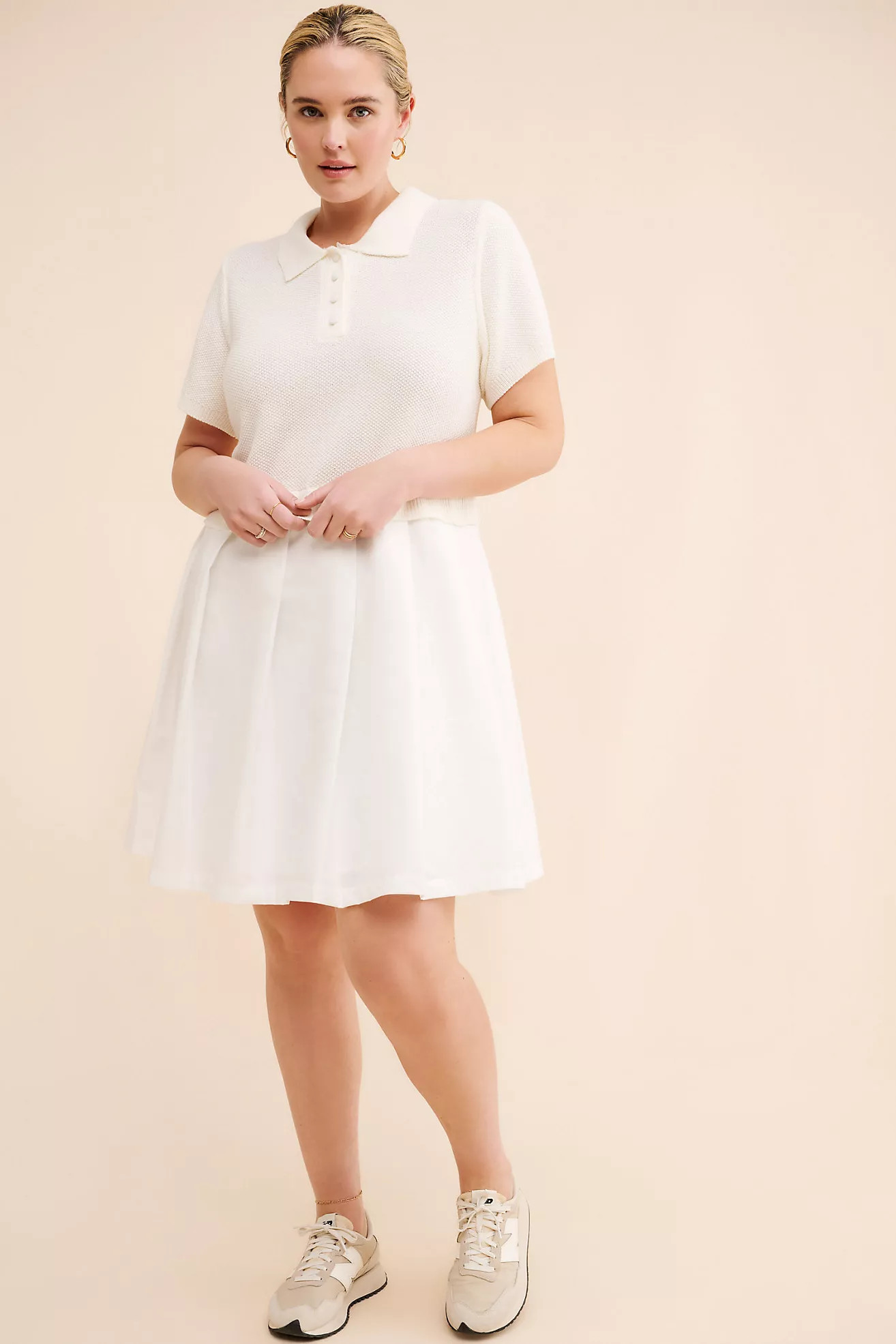 Flat White Twofer Tennis Dress | Anthropologie (US)