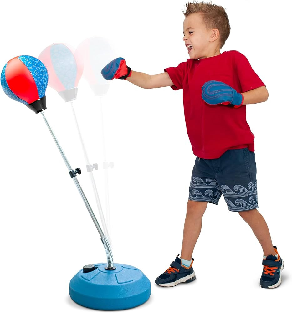 TechTools Punching Bag for Kids, Reflex Boxing Bag with Stand - Kids Boxing Set Includes Kids Box... | Amazon (US)