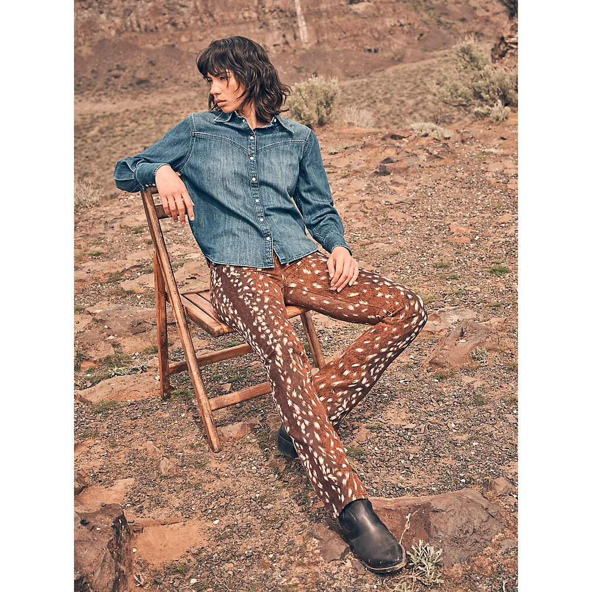 Women's Fawn Print Bootcut Jean in Fawn | Wrangler