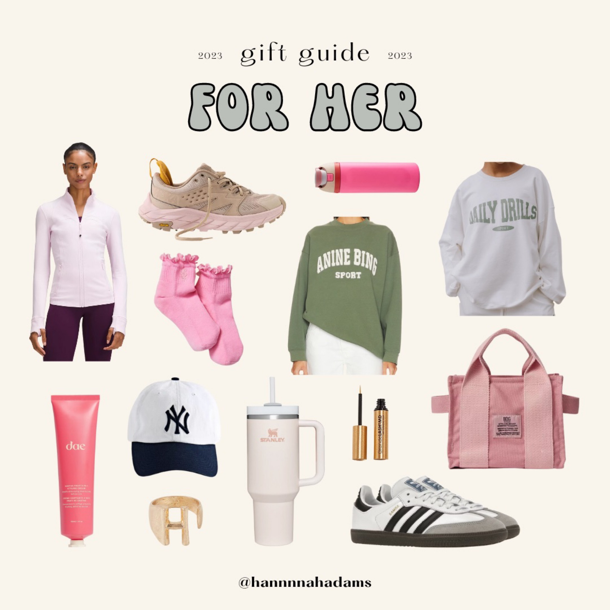 Gift Guide for her! 

Adidas sambas | daily drills | free people | Amazon | Stanley | Lulu lemon | 

#LTKHoliday #LTKGiftGuide #LTKSeasonal