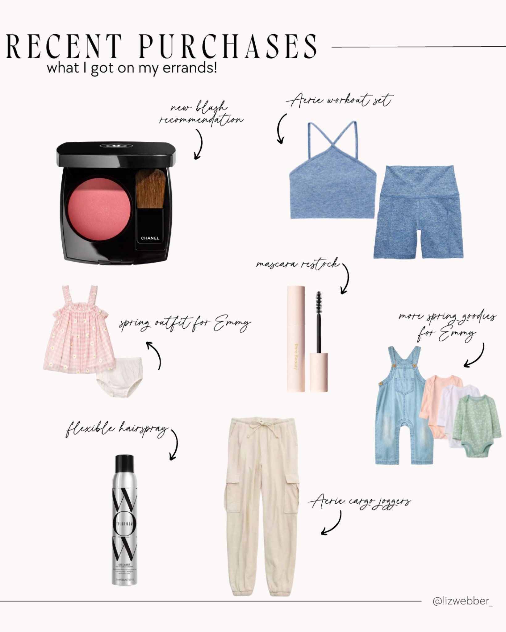 Recent finds!! Chanel blush, Aerie workout set, Rare Beauty blush, Target baby girl clothes and more!

#LTKFind #LTKunder100 #LTKunder50