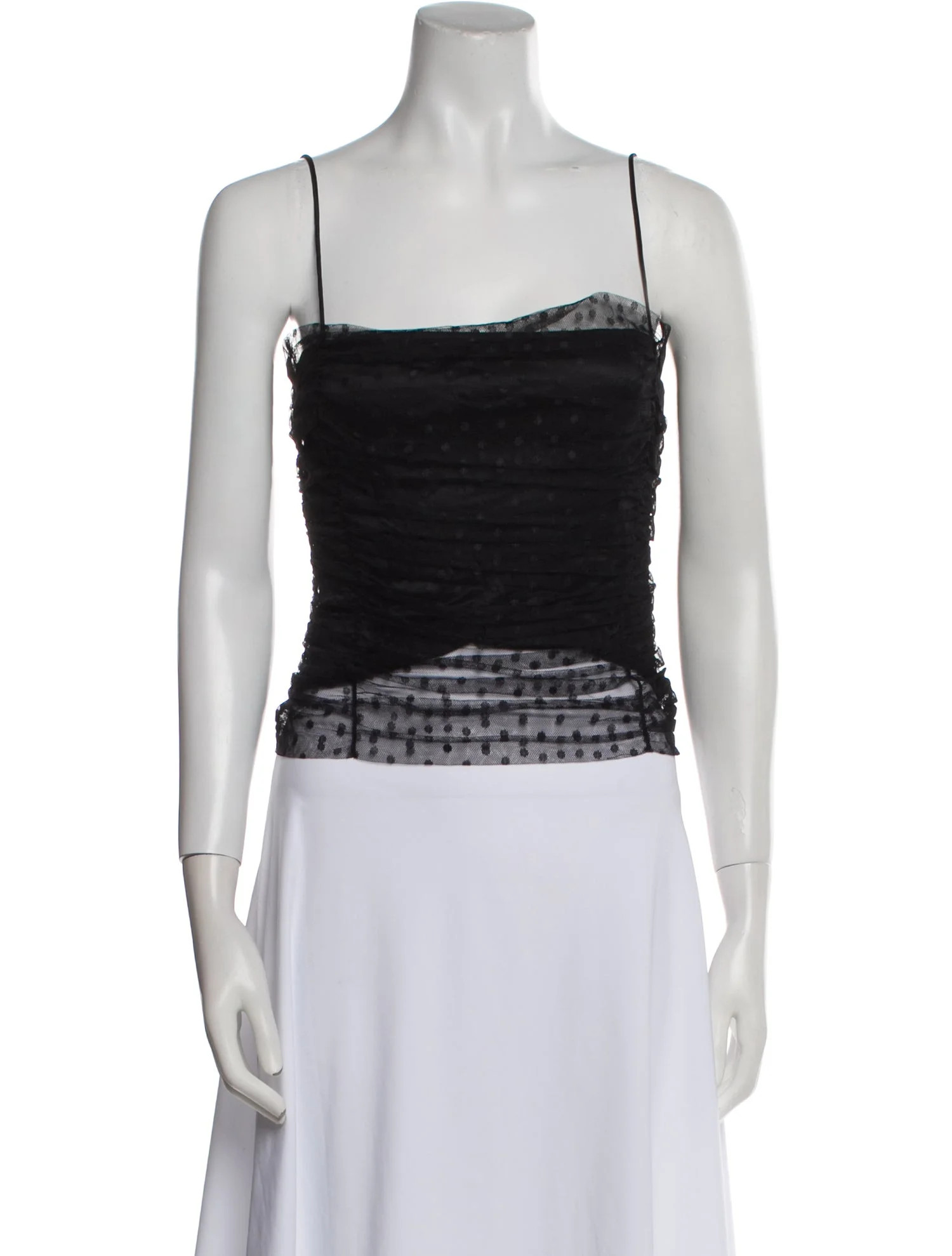 Square Neckline Sleeveless Crop Top | The RealReal