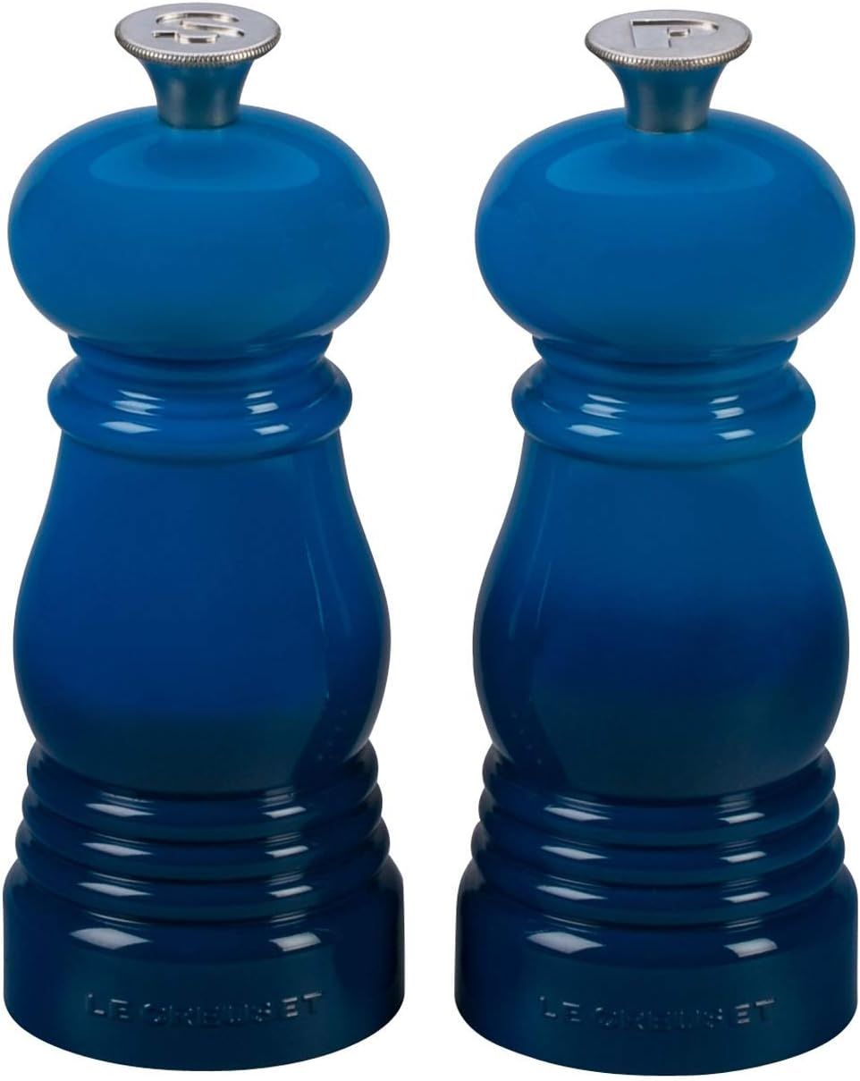 Le Creuset Petite Salt and Pepper Mill Set, 5" x 2" each, Marseille | Amazon (US)