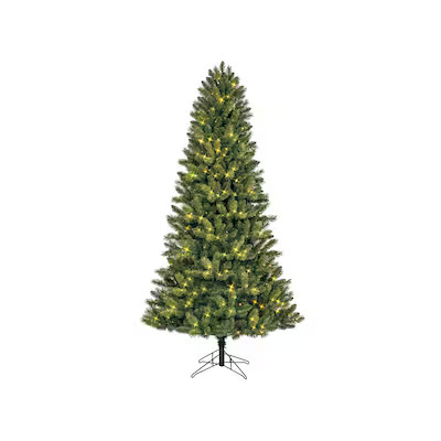 GE 7.5-ft Lexington Pine Pre-lit LED Artificial Christmas Tree | Lowe's