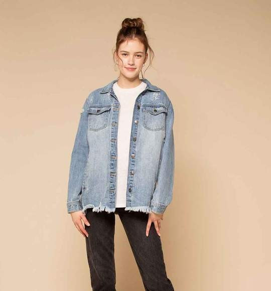Thread and Supply Villa Denim Shacket for Women in Medium Wash | Glik's