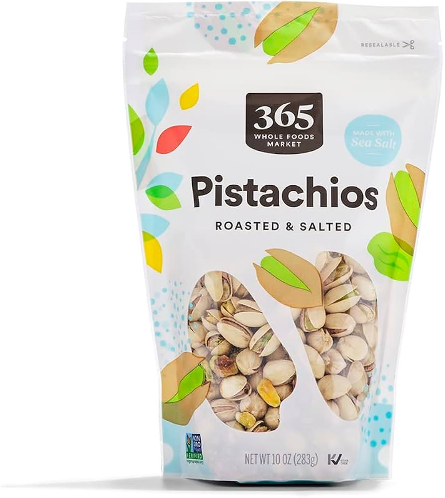 365 by Whole Foods Market, Roasted & Salted Pistachios, 10 Ounce | Amazon (US)