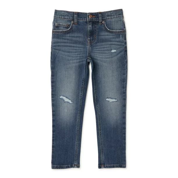 Wonder Nation Boys Rip & Repair Denim Jeans, Sizes 4-18 & Husky | Walmart (US)