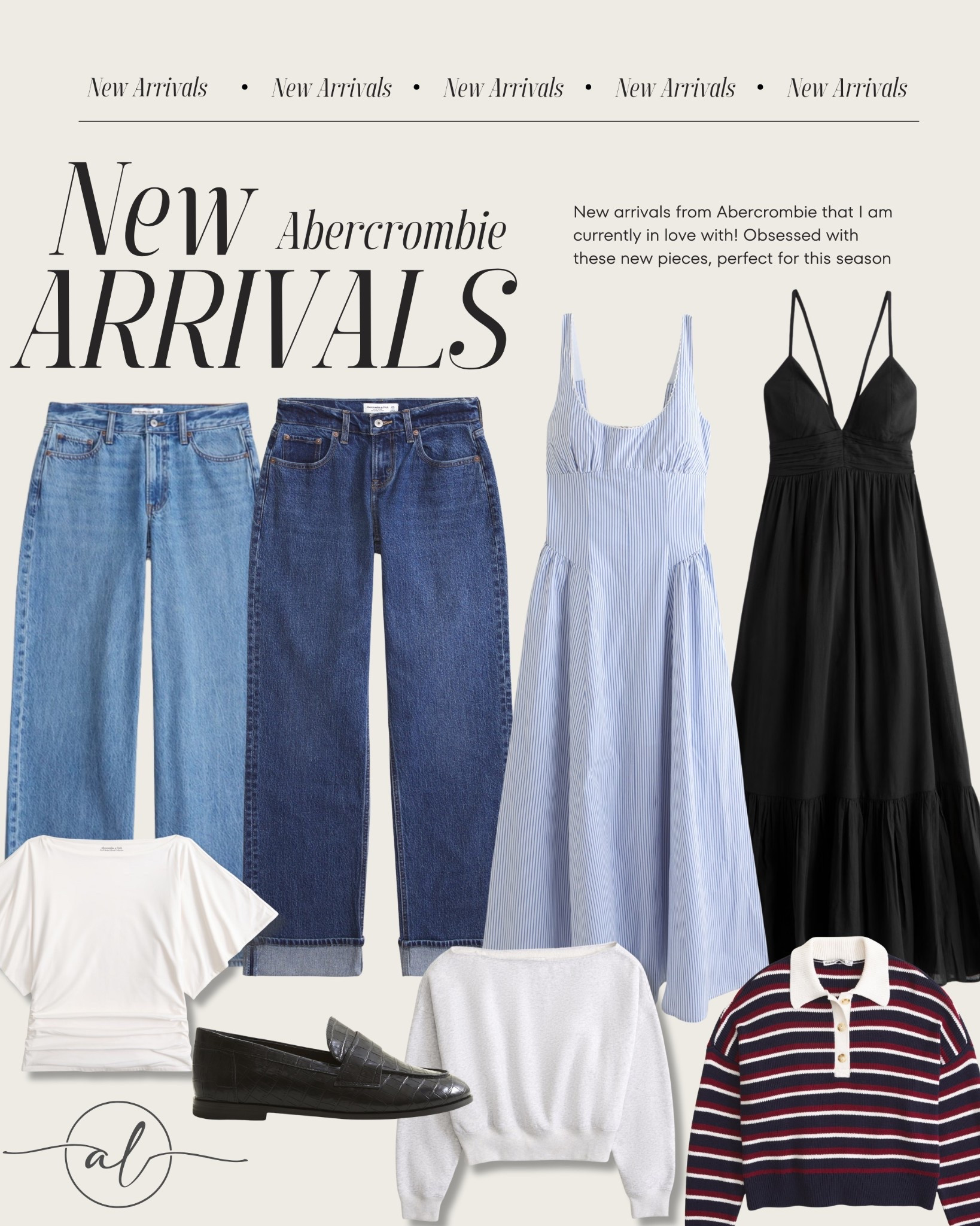 New arrivals from Abercrombie that I am currently in love with! Obsessed with
these new pieces, perfect for this season

#LTKU #LTKSeasonal #LTKootd