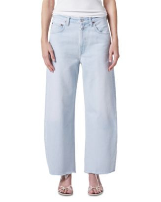 AGOLDE Low Curve Fray Mid Rise Jeans in Flourish | Bloomingdale's Women | Bloomingdale's (US)