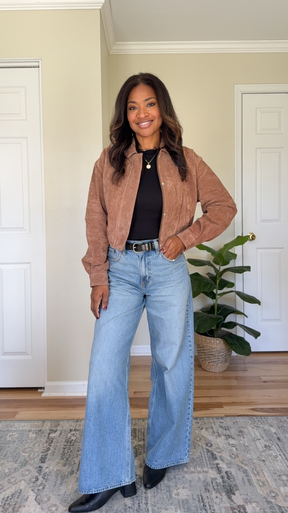 Wearing a small and the jacket. And size 27 regular in the jeans.

#LTKgrwm #LTKootd #LTKOver40