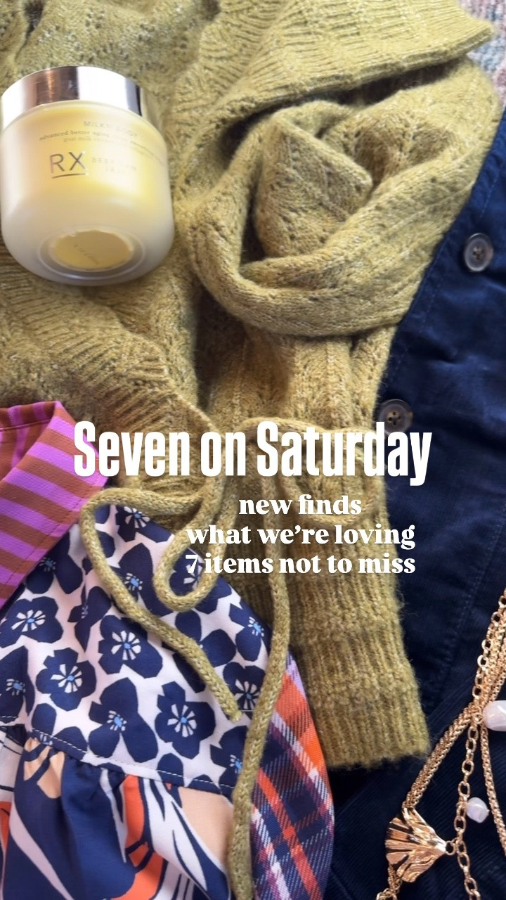 Seven on Saturday. 7 items not to miss!
Sweater S. Blouse S. Jacket XS (going to try S). Pants XXS, down a size. Shoes TTS.

#LTKootd #LTKSeasonal #LTKOver40