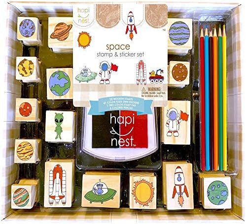 Hapinest Space Stamp and Sticker Activities Arts and Crafts Set for Boys and Girls Ages 4 5 6 7 8... | Amazon (US)