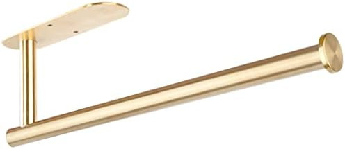 Gold Paper Towel Holder Under Cabinet Mount Wall Kitchen Countertop Paper Towel Rack with Adhesiv... | Amazon (US)