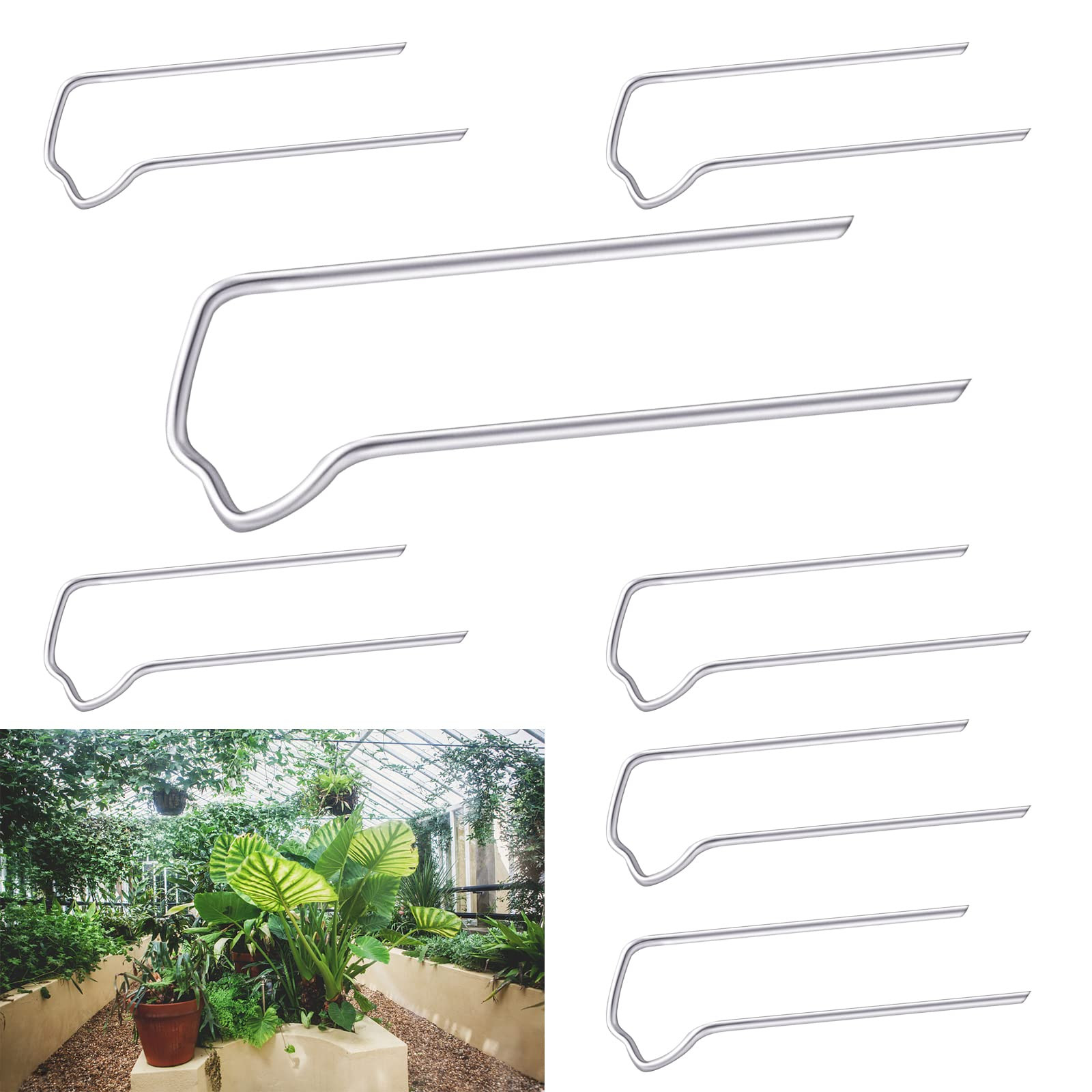 160PCS Floral Pins, Greening Pin 1.7 Inch U-Shape Floral Fern Pin, U-Pins Craft for Foam, Straw W... | Amazon (US)