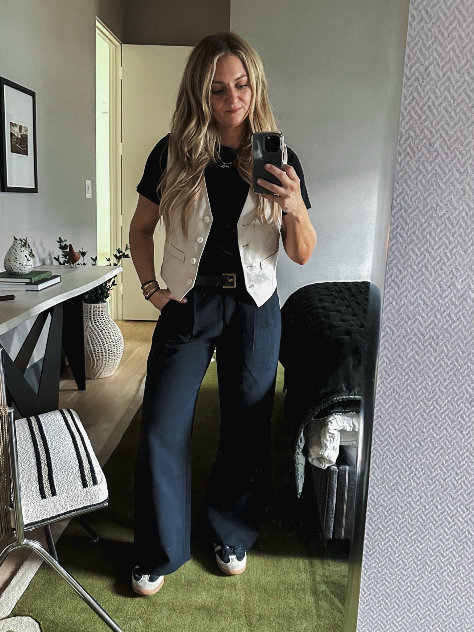 A lil’ biz casual for a speaking engagement. 

I was honored my professors asked me to speak about my entrepreneurial experience to their summer group!! 

It was POURING and I was also heading straight to the airport after and wanted to be comfortable. 

Shoutout to @abercrombie for almost this entire look. I’ve been loving everything of theirs recently  

#LTKFindsUnder100 #LTKStyleTip #LTKWorkwear