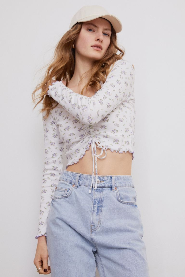 V-neck Drawstring Top | H&M (US + CA)