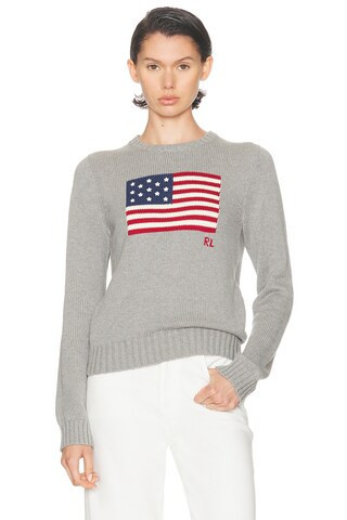 Polo Ralph Lauren Crewneck Sweater in Grey | FWRD 