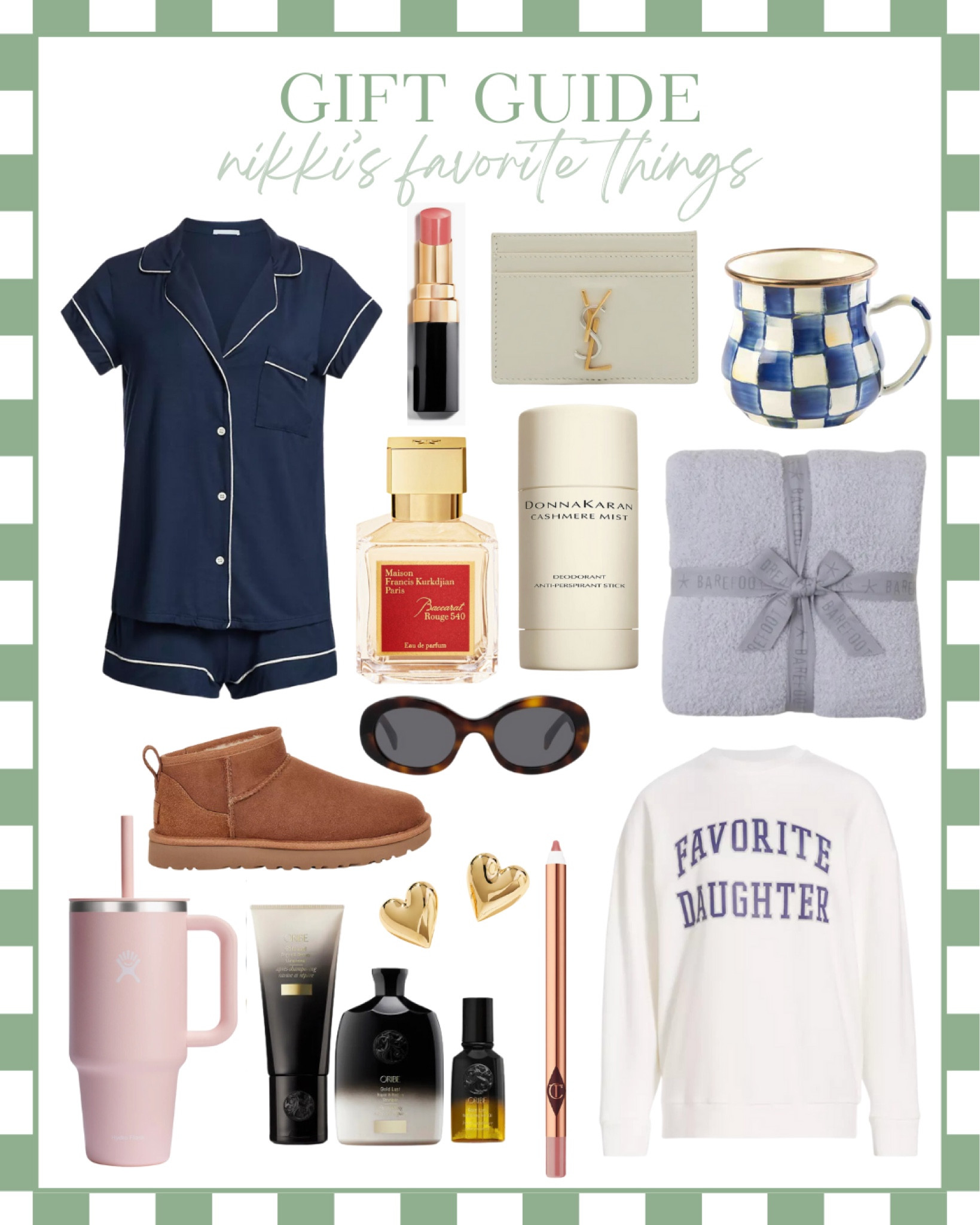 My 2023 Christmas Gift Guide #8! All of my favorite things! I wear a small in the pajamas for extra room, and would buy an XL in the sweatshirt! I also take a size 10 in the UGGs (if you want room for thick socks, size up a 1/2 size) 

Celine triomphe / barefoot dreams / ugg mini / ugg boots / Mackenzie Childs mug / royal check mug / kindle oasis / book lover / pajamas / hydroflask/ baccarat rogue perfume  / gifts from Nordstrom / nod pod / eye mask / gifts for her / holiday gift guide / Charlotte tilbury / beauty gifts / oribe gold lust / favorite daughter / YSL / YSL wallet

#LTKSeasonal #LTKHoliday #LTKGiftGuide