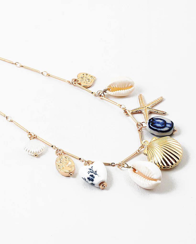 Chunky Shell Locket Charm Necklace | ish Boutique