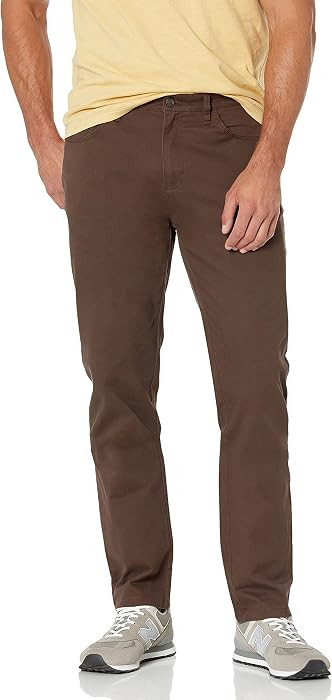 Amazon Essentials Men's Athletic Fit Chinos, Work Pants, 5-Pocket, Cotton Stretch | Amazon (US)