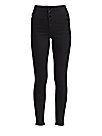 J BRAND - Natasha Sky High-Rise Buttoned Skinny Jeans | Saks Fifth Avenue