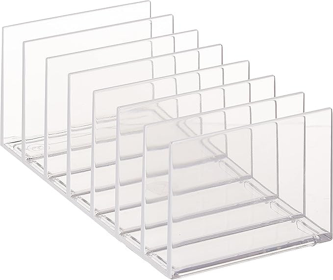 iDesign The Sarah Tanno Collection Plastic Cosmetics and Makeup Palette Organizer, Clear/White 20... | Amazon (US)