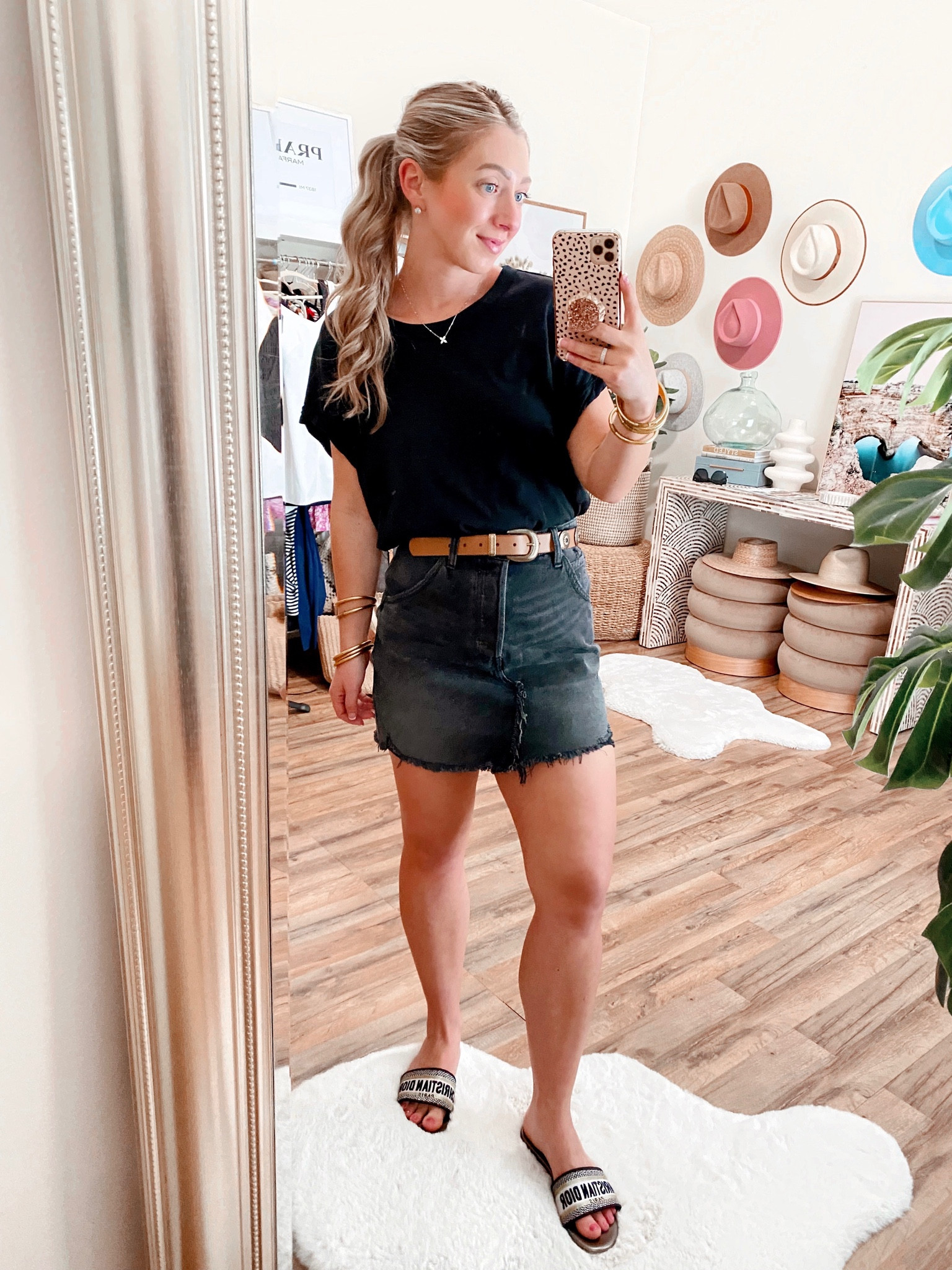 Free People You Rock Tee (size small)—linking similar denim skirts + similar belts!

Denim skirt, free people, black denim skirt, casual style 

#LTKsalealert #LTKunder50 #LTKstyletip