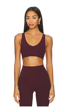 Splits59 Airweight Scoop Back Sports Bra in Dark Cherry from Revolve.com | Revolve Clothing (Global)