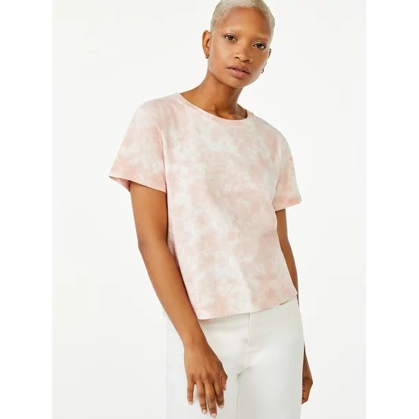 Free Assembly Women’s Short Sleeve Crop Box T-Shirt | Walmart (US)