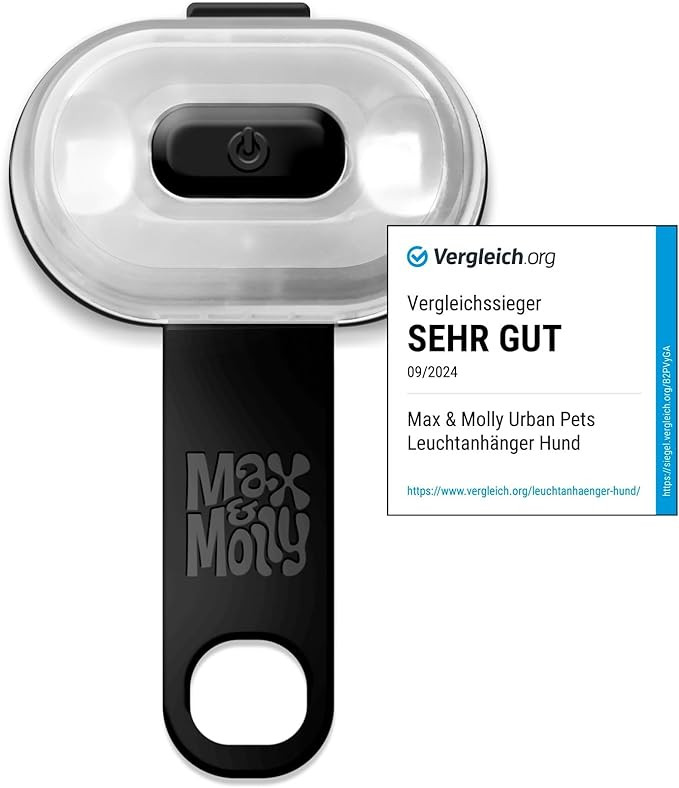 Max & Molly Matrix Ultra LED, Hundelicht für Geschirr, Leine & Halsband, Schwarz, Wasserfest, US... | Amazon (DE)