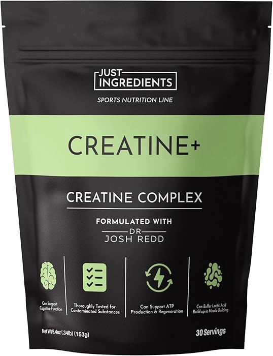 JUST INGREDIENTS Creatine Monohydrate Powder with Rejen Fulvic Mineral Complex - Supports Muscle ... | Amazon (US)