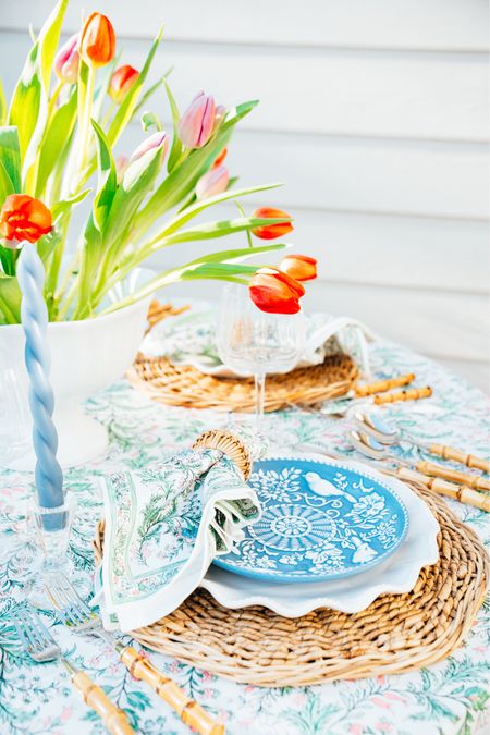 Spring tablescape inspo, perfect for the backyard bbq or Easter brunch!

#LTKhome #LTKSeasonal #LTKparties