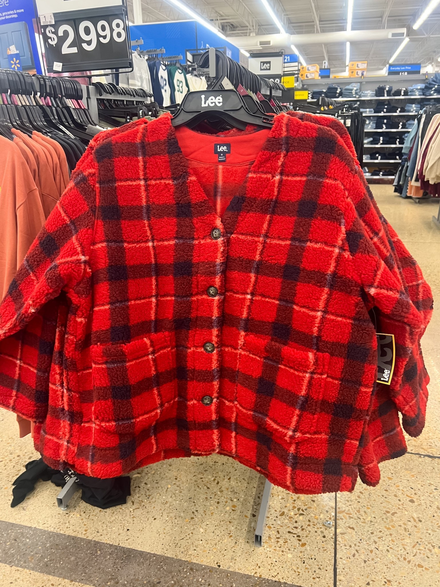 Walmart Sherpa plaid jacket 0X-5X 

#LTKPetite #LTKMidsize #LTKPlusSize