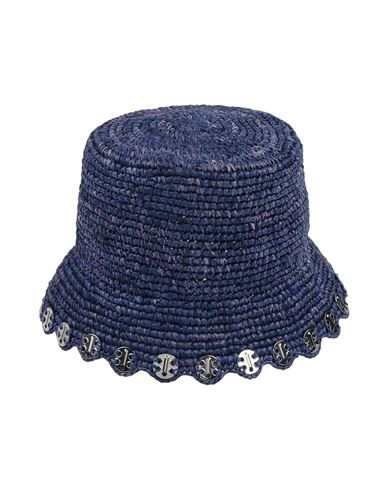 Paco Rabanne Woman Hat Purple Size 6 ⅞ Natural raffia, Brass | YOOX (US)