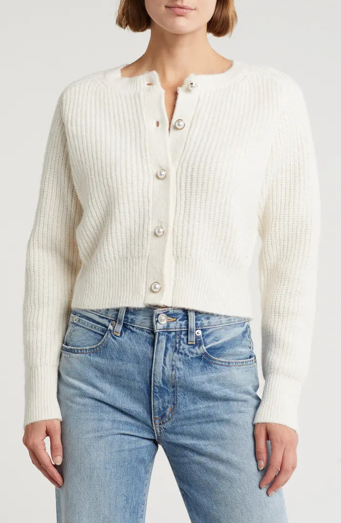 Imitation Pearl Cardigan Sweater | Nordstrom Rack