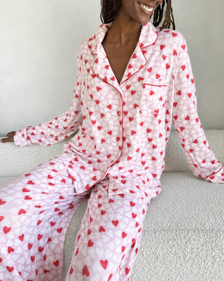 Candy Heart Flora Pillow Soft PJ Set | Splendid