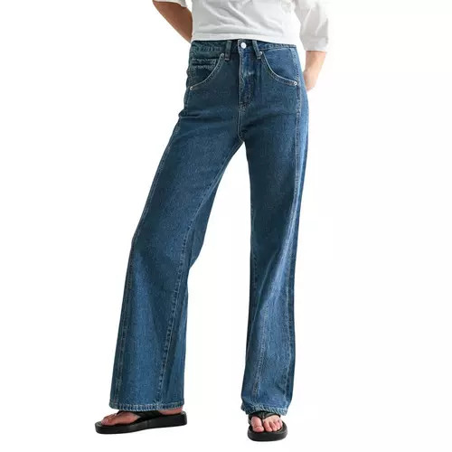 Women's Mica Denim Side Seam Relaxed Fit Wide Leg Jeans | Scheels Sports
