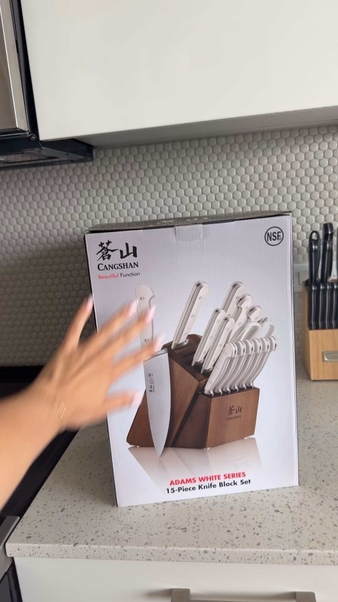 So excited to upgrade my knives to this beautiful set! It elevates my space!