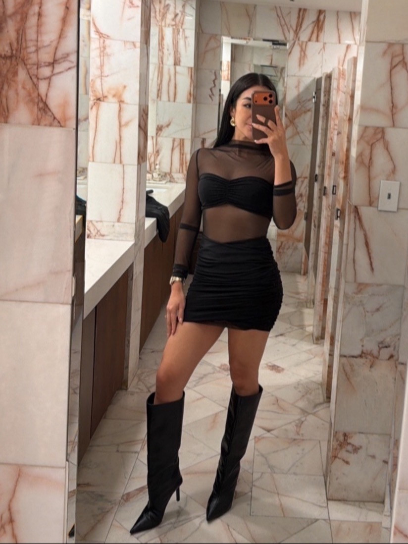 black mesh mini dress from showpo 

 #LTKValentine #LTKgrwm #LTKootd