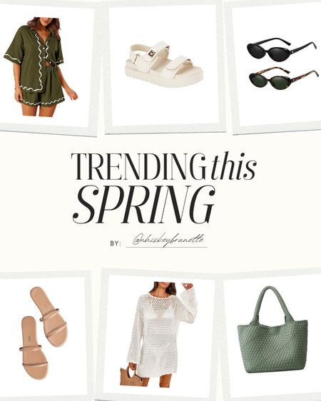 Fashion favorites trending this spring including this adorable two piece set, swim cover up, sandals and my go to bag and sunglasses! 

Spring Fashion | Summer Essentials | Spring Break Must Haves | Spring Break Favorites | Amazon Fashion | Amazon Favorites  

#LTKfindsunder100 #LTKstyletip #LTKSeasonal