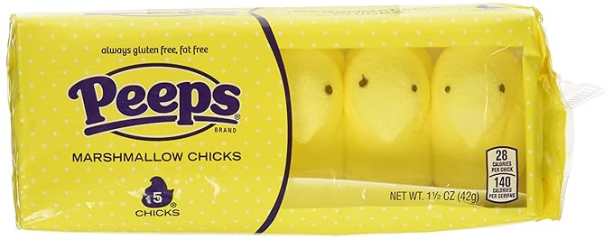 Marshmallow Peeps Yellow Chicks (1pk of 5) | Amazon (US)