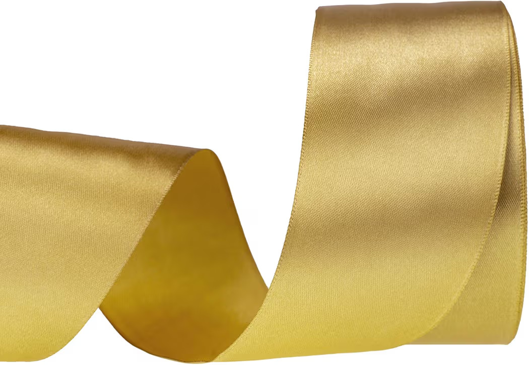ATRBB 25 Yards 2 inches Satin Ribbon for Wedding,Handmade Bows and Gift Wrapping (Dark Gold) | Amazon (US)