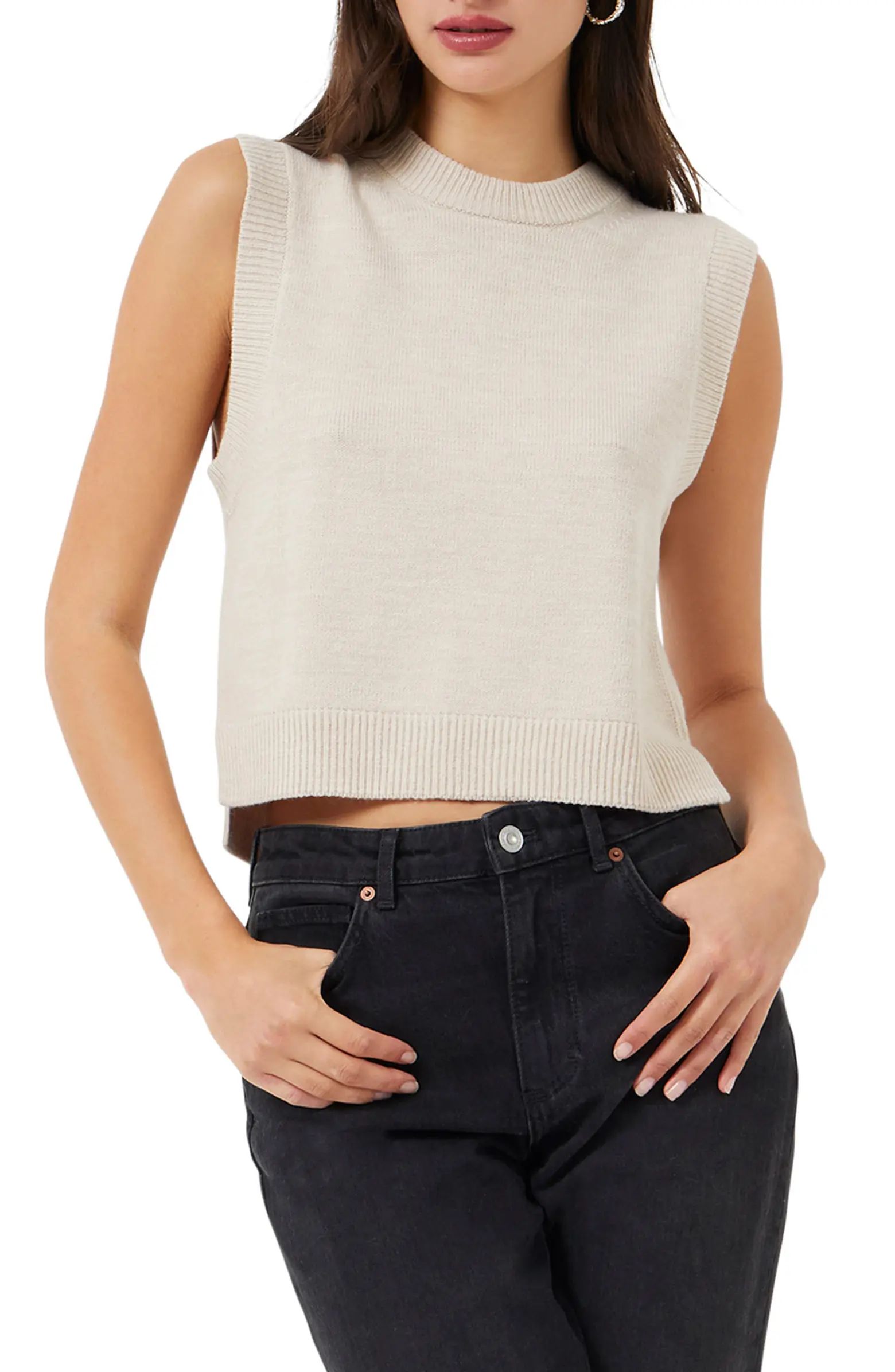 French Connection Millia Ribbed Sweater Vest | Nordstrom | Nordstrom