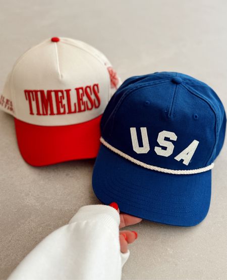 Summer trucker hats! 😎♥️
Fourth of July hats!

Fourth of July. Trucker hat. Red nails. Summer style. Hat. USA


#LTKOver40 #LTKFindsUnder50 #LTKStyleTip