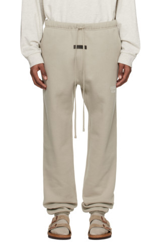 Fear of God ESSENTIALS - Gray Drawstring Lounge Pants | SSENSE