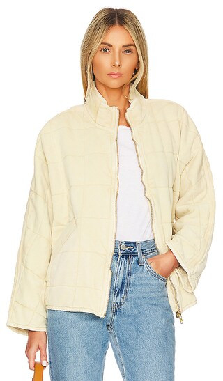 x We The Free Dolman Quilted Jacket in Dusted Military | Revolve Clothing (Global)